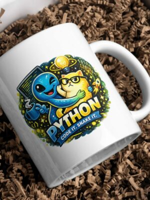 Python Code It Snake It Ceramic Coffee Mug