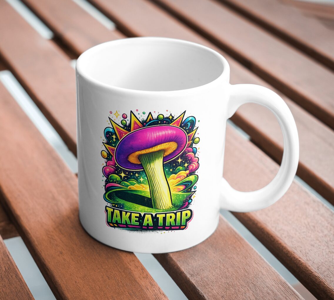 Take A Trip Psychedelic Mushroom Mug