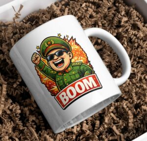 Boom Leader Mug – Explosive Funny Coffee Cup
