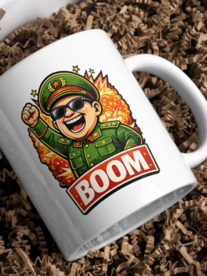Boom Leader Mug – Explosive Funny Coffee Cup
