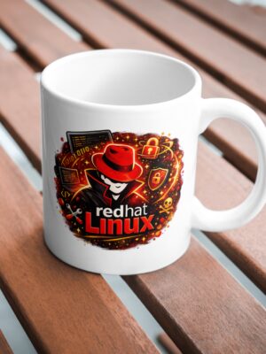 Red Hat Linux Hacker Ceramic Coffee Mug
