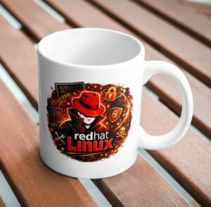 Red Hat Linux Hacker Ceramic Coffee Mug
