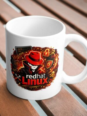 Red Hat Linux Hacker Ceramic Coffee Mug