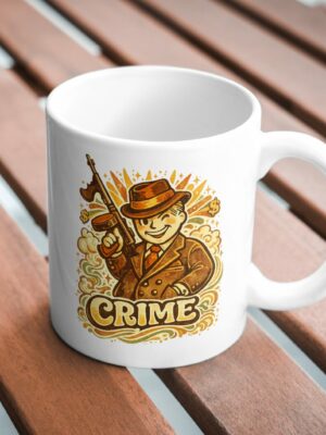 Crime Vintage Gangster Mug – Retro Mob Boss Aesthetic Coffee Cup