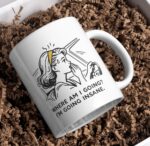 Where Am I Going? I’m Going Insane Mug – Overthinking Humor Coffee Cup