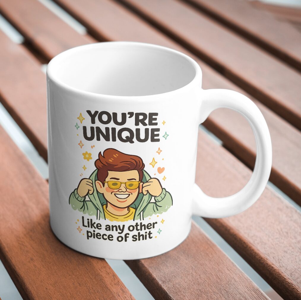 You’re Unique Mug – Like Any Other Piece of Shit Sarcastic Design