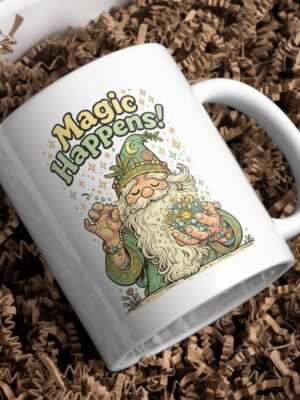 Magic Happens – Whimsical Wizard Mug