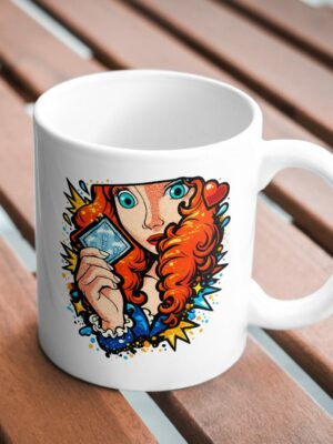 Retro Redhead Pop Art Comic Mug