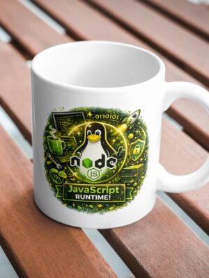 Node.js JavaScript Runtime Mug – Backend Developer Coffee Cup
