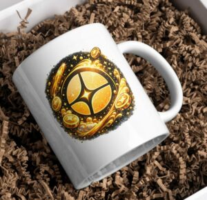 Aster Crypto Mug – Premium Bitcoin & Blockchain Coffee Cup for Crypto Traders and Investors
