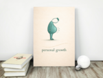 Personal Growth Wall Art Print – Minimal Conceptual Illustration