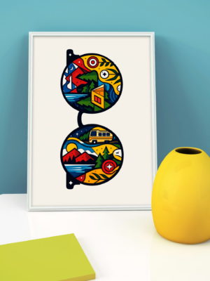 Dual Landscape Travel Poster