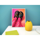 Jeweled Crocs – Bold Fashion Footwear Pop Art Wall Print