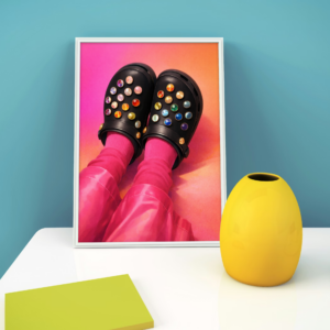 Jeweled Crocs – Bold Fashion Footwear Pop Art Wall Print