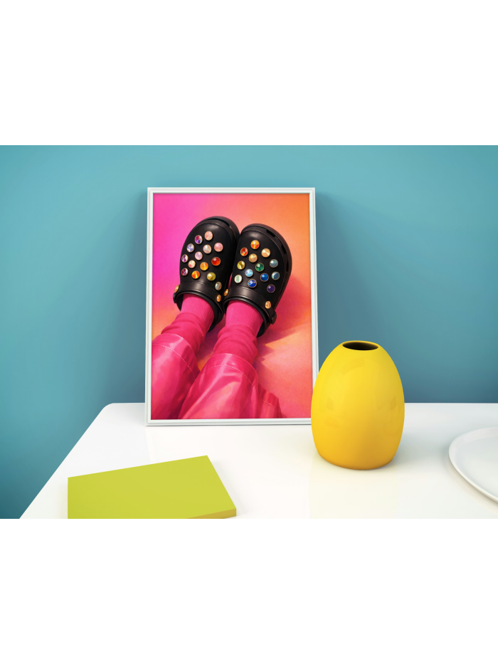 Jeweled Crocs – Bold Fashion Footwear Pop Art Wall Print