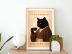 More Espresso Less Depresso Art Print