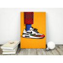 Graphic Sneaker Wall Art Print – Bold Streetwear Illustration, Modern Pop Decor