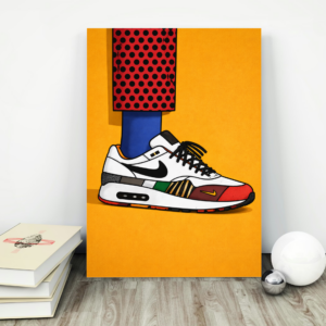 Graphic Sneaker Wall Art Print – Bold Streetwear Illustration, Modern Pop Decor