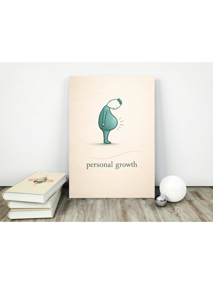 Personal Growth Wall Art Print – Minimal Conceptual Illustration