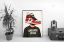 Sneaker Head Illustration Wall Art – Urban Street Culture Poster