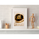 Astronaut Typography Wall Art Print – I Need More Space Minimal Cosmic Illustration
