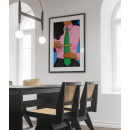 Cutting the Tie Conceptual Illustration Wall Art Print