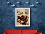 After the Break – Billiards Still Life Minimalist Wall Art Print