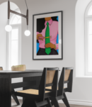 Cutting the Tie Conceptual Illustration Wall Art Print