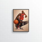 Basketball Legend Wall Art Print – Dynamic Sports Illustration