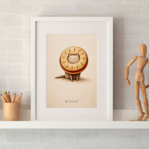 Biscat Whimsical Illustration
