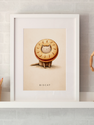 Biscat Whimsical Illustration