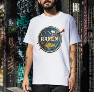 Space Ramen Premium Cotton T-Shirt | Soft Unisex Graphic Tee Streetwear