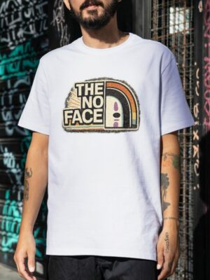 The No Face Retro Parody Premium Cotton T-Shirt | Soft Unisex Graphic Tee