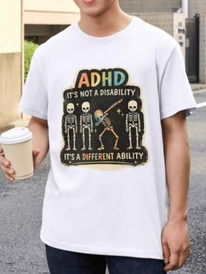 ADHD Different Ability Premium Cotton T-Shirt | Soft Unisex Graphic Tee