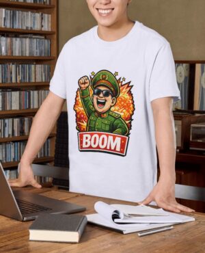 Boom Leader – Explosive Funny Unisex T-Shirt (100% Cotton) – Premium Graphic Tee