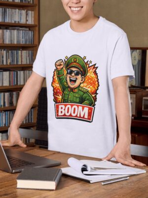 Boom Leader – Explosive Funny Unisex T-Shirt (100% Cotton) – Premium Graphic Tee
