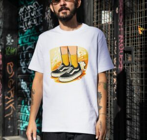 Vans – Skateboarder for Skate Culture & Streetwear Fans Unisex T-Shirt (100% Cotton) – Premium Graphic Tee