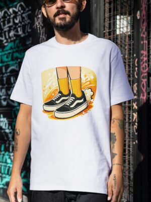 Vans – Skateboarder for Skate Culture & Streetwear Fans Unisex T-Shirt (100% Cotton) – Premium Graphic Tee