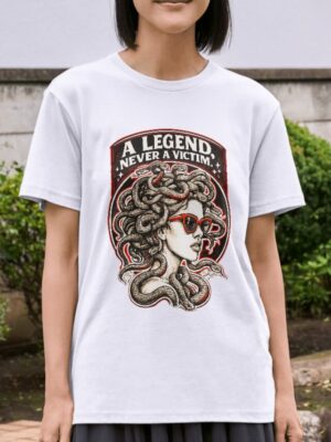 A Legend Never A Victim Premium Cotton T-Shirt | Soft Unisex Graphic Tee