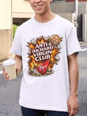 Anti Richard Virgin Club T-Shirt – Bold Statement Premium Cotton Graphic Tee