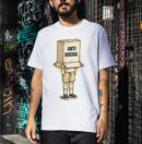 Anti Social Cardboard Box Vintage Premium Cotton T-Shirt | Soft Unisex Graphic Tee