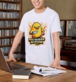 Peace Was Never an Option Angry Chick Premium Cotton T-Shirt | Soft Unisex Graphic Tee