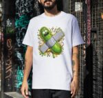 Cartoon Pickle Capsule Premium Cotton T-Shirt | Soft Unisex Graphic Tee