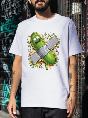 Cartoon Pickle Capsule Premium Cotton T-Shirt | Soft Unisex Graphic Tee