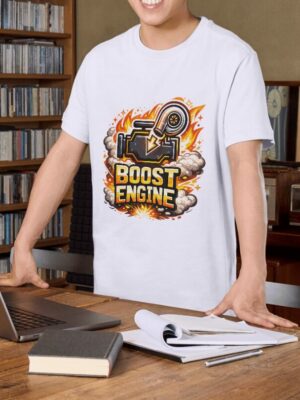 Boost Engine Turbo Premium Cotton T-Shirt | Soft Unisex Graphic Tee Streetwear