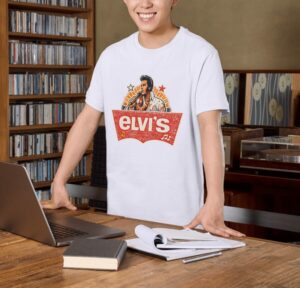 Elvis Retro Rock Premium Cotton T-Shirt | Soft Unisex Graphic Tee Streetwear