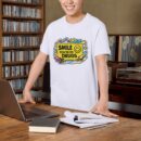 Smile You're On Drugs Premium Cotton T-Shirt | Soft Unisex Graphic Tee