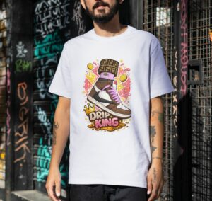 Drip King Sneaker – Streetwear Flex Unisex T-Shirt (100% Cotton) – Premium Graphic Tee