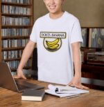 Dolce & Banana Funny Parody Banana Premium Cotton T-Shirt | Soft Unisex Graphic Tee