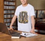 Screaming Barcode Horror Premium Cotton T-Shirt | Soft Unisex Graphic Tee